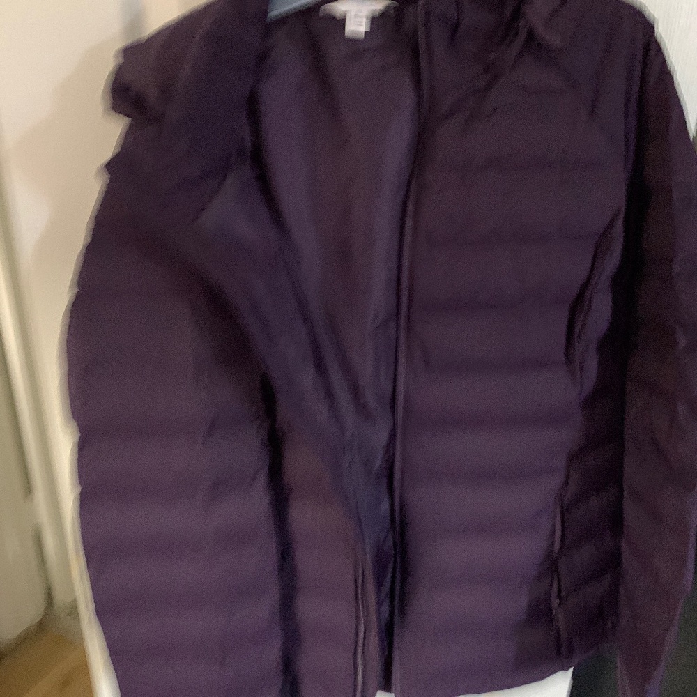 Dark purple winter coat